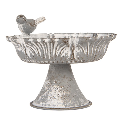 1-Tier Cake Stand Grey White 13x12x10 cm