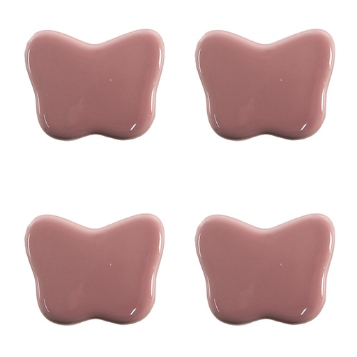 Türknopf 4-er Set Rosa Ø 4x3/6 cm