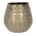 Glas Kerzenhalter Goldfarbig Ø 10x10 cm