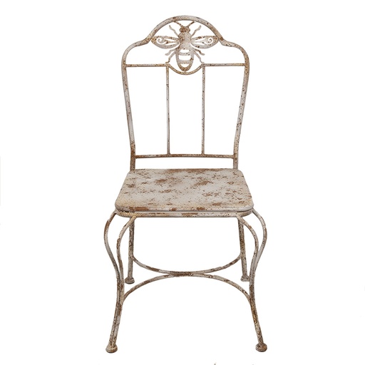 Garden Chair White Brown 47x47x91 cm