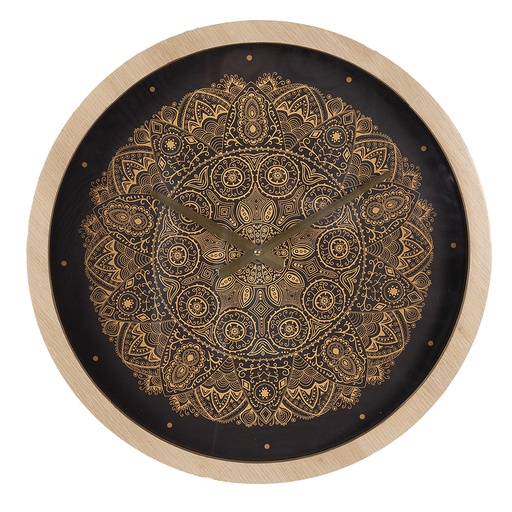 Wall Clock Black Ø 50x6 cm / 1xAA