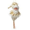 Pendentif décoratif Père Noël Beige Couleur or 8x8x35 cm