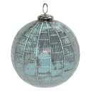 Boule de Noël Turquoise, Marron Ø 12x12 cm