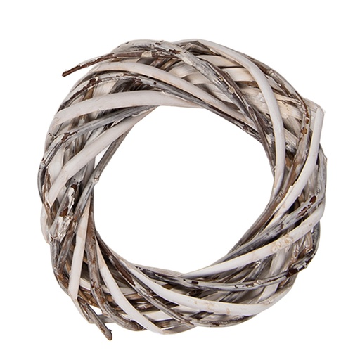 Decoration Couronne Blanc Ø 10x2 cm