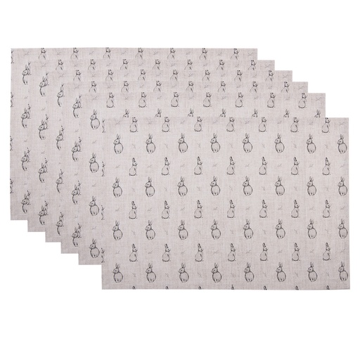 Set de table (6) Beige Gris 48x33 cm