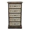 Commode Marron Beige 55x38x105 cm