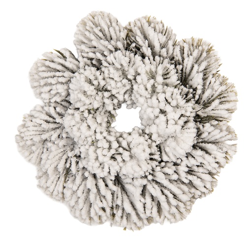 Clayre & Eef Kerstkrans Ø 26 cm Groen Wit Kunststof