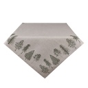 Square Christmas Tablecloth Beige Green 150x150 cm