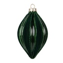 Christmas Bauble Green Ø 7x12 cm