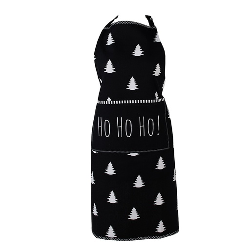 Apron Black, White 70x85 cm