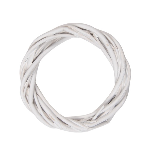 Decoration Couronne Blanc Ø 10x2 cm