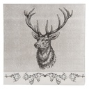 Serviettes en papier Gris Blanc 33x33 cm (20)