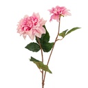 Decorative Artificial Branch with flowers Pink Green 60 cm