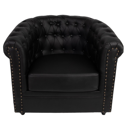 Poltrona con bracciolo Nero 80x75x72 cm