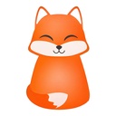 Veilleuse Renard LED Marron Blanc