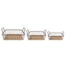 Manden (set van 3) 38x28x11 / 33x23x10 / 28x18x9 cm