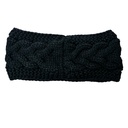 Stirnband 10x22 cm Schwarz