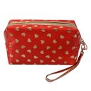 Kulturtasche Damen Rot 18x10 cm