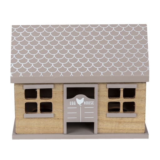 Egg Cabinet House Brown 23x13x18 cm