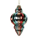 Christmas Bauble Multi colored Ø 7x12 cm
