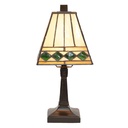 Table Lamp Tiffany Beige, Green 20x20x30 cm E14/max 1x40W