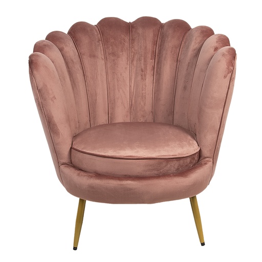 Clayre & Eef Sessel Rosa Metall