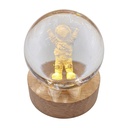 Boule de Verre avec Lumière LED Marron Ø 6 cm