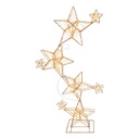 Lampadaire Etoiles Couleur or 67x5x116 cm