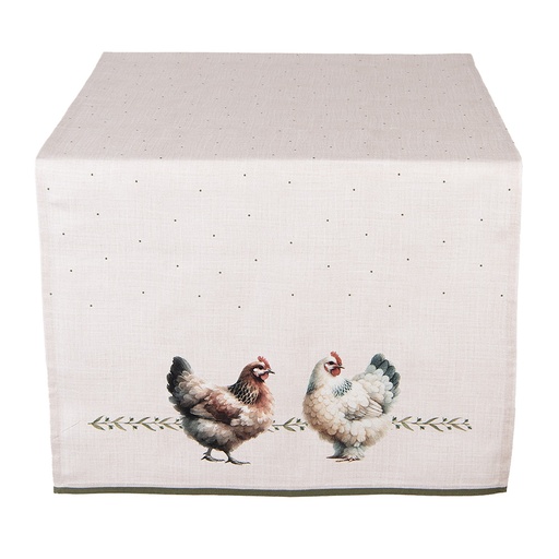 Table Runner Beige Brown 50x140 cm