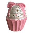 Cupcake de décoration Rose Blanc Ø 9x12 cm
