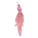Décoration de Noël Oiseau Rose 30x7x10 cm