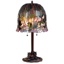 Lampada parete Tiffany Verde, Rosa, Blu Ø 35x68 cm E27/max 2x60W