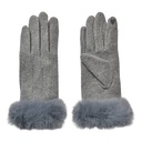 Winter Gloves Grey 9x23 cm