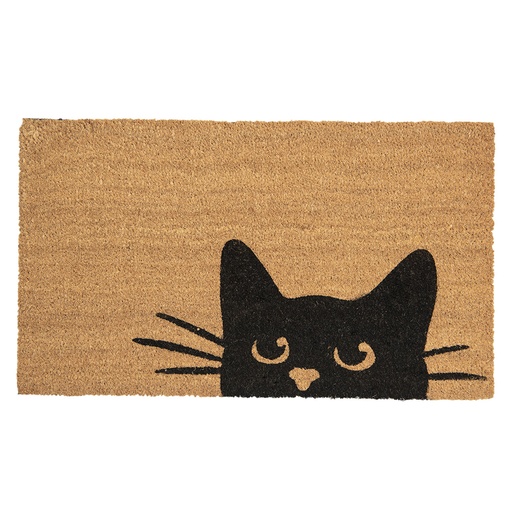 Zerbino Gatto Marrone Nero 75x45x1 cm