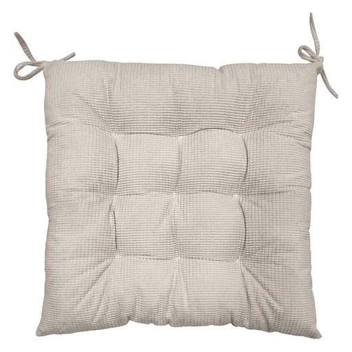 Galette de Chaise Beige 40x40x4 cm