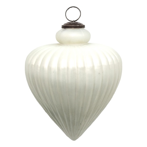 Palla di Natale XL Bianco Ø 17x20 cm