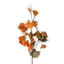 Dekorativer Zweig mit Blumen Orange 88 cm