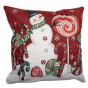 Cushion Cover Red White 45x45 cm
