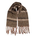 Scarf Women Brown 50x210 cm