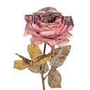 Dekorativer Zweig mit Blumen Rosa 63 cm