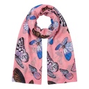 Sjaal 70x180 cm roze