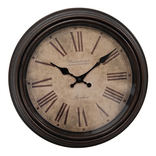 Wanduhr Braun Ø 29x5 cm / 1xAA