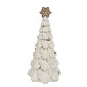 Décoration de Noël Sapin de Noël Blanc Marron Ø 15x31 cm